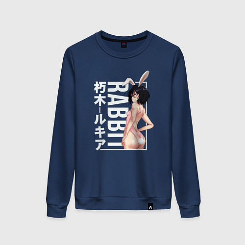 Женский свитшот Rabbit Rukia / Тёмно-синий – фото 1