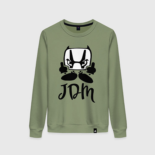 Женский свитшот Honda JDM Japan Gesture / Авокадо – фото 1