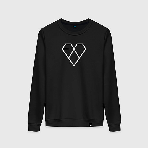 Женский свитшот Exo СЕРДЦЕ / Черный – фото 1