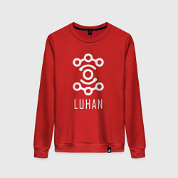 Свитшот хлопковый женский Exo LUHAN, цвет: красный