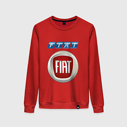 Свитшот хлопковый женский FIAT 8, цвет: красный