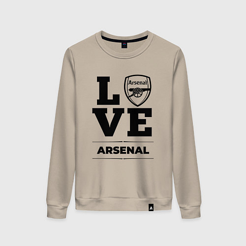 Женский свитшот Arsenal Love Классика / Миндальный – фото 1