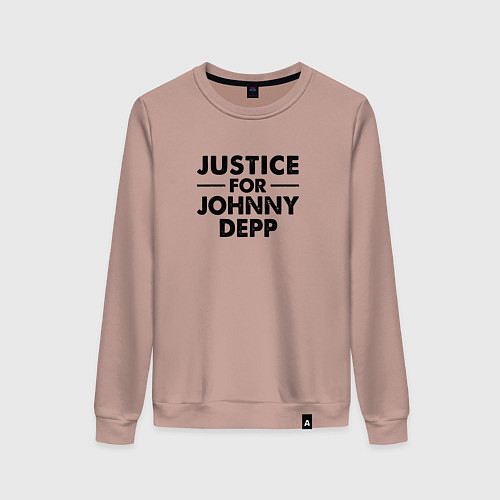 Женский свитшот Справедливость для Джонни Деппа / Пыльно-розовый – фото 1