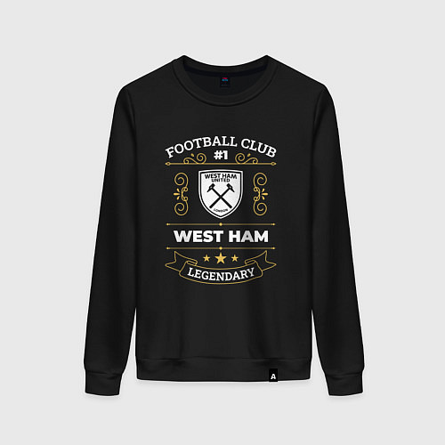 Женский свитшот West Ham FC 1 / Черный – фото 1