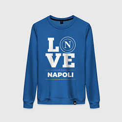 Свитшот хлопковый женский Napoli Love Classic, цвет: синий