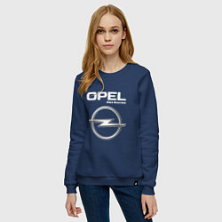 Свитшот хлопковый женский OPEL Pro Racing, цвет: тёмно-синий — фото 2