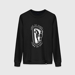 Женский свитшот Скалолаз Live to Climb Climb to Live