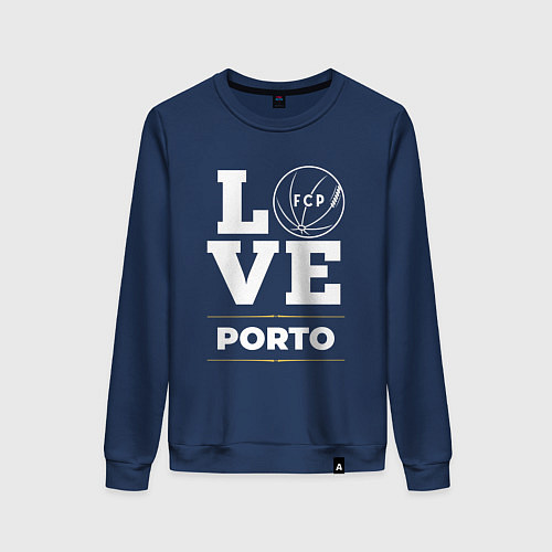 Женский свитшот Porto Love Classic / Тёмно-синий – фото 1