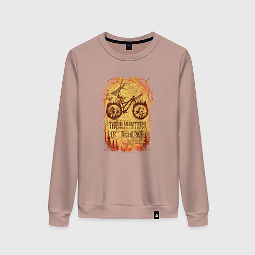 Женский свитшот Olschool trailriders / Пыльно-розовый – фото 1