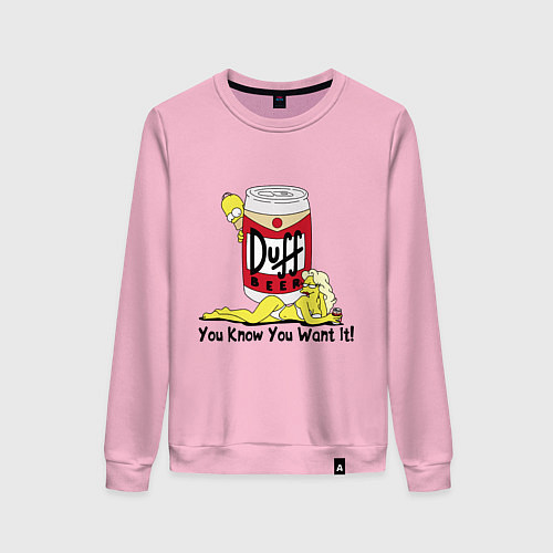 Женский свитшот You Want It! / Светло-розовый – фото 1