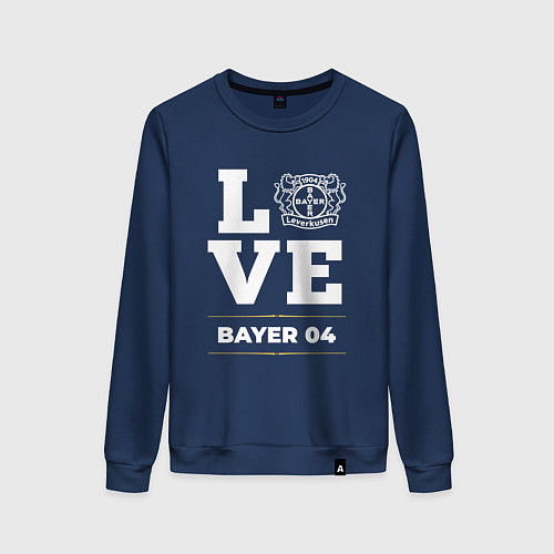 Женский свитшот Bayer 04 Love Classic / Тёмно-синий – фото 1