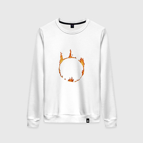 Женский свитшот Dark Souls Знак тьмы / Белый – фото 1
