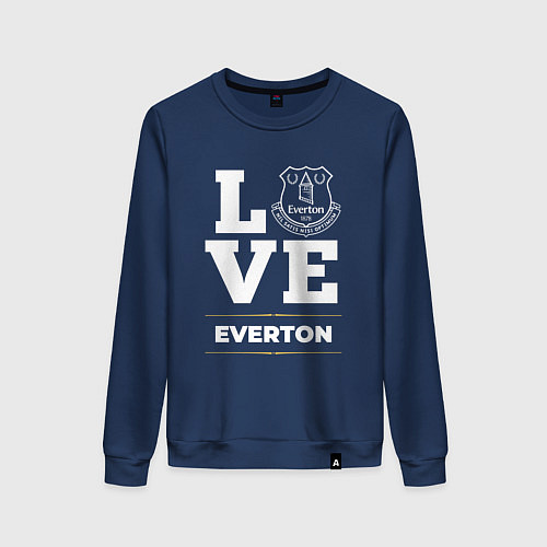 Женский свитшот Everton Love Classic / Тёмно-синий – фото 1