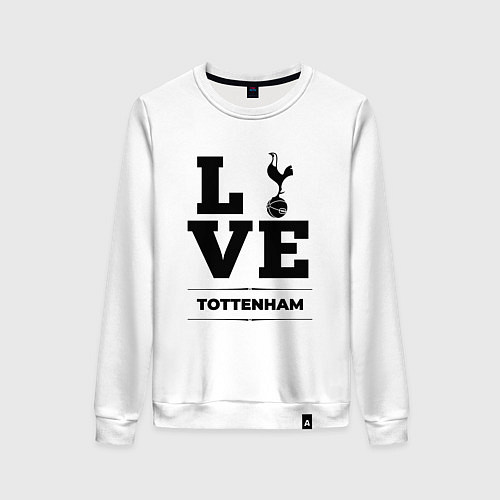 Женский свитшот Tottenham Love Классика / Белый – фото 1