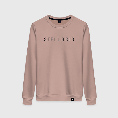 Женский свитшот Stellaris Черное лого / Пыльно-розовый – фото 1