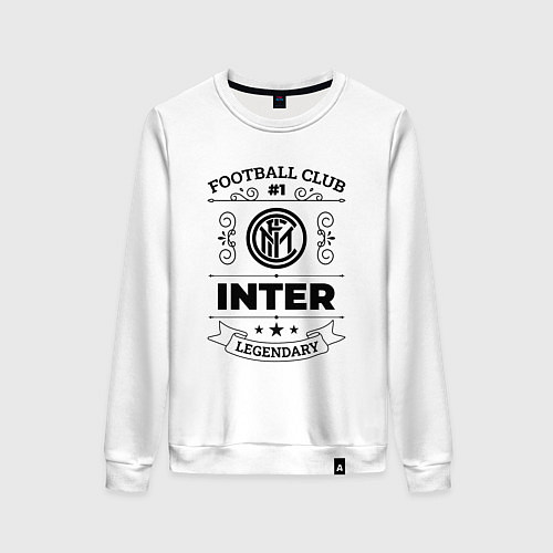 Женский свитшот Inter: Football Club Number 1 Legendary / Белый – фото 1