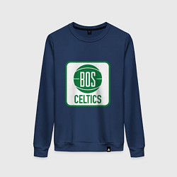 Свитшот хлопковый женский Bos Celtics, цвет: тёмно-синий