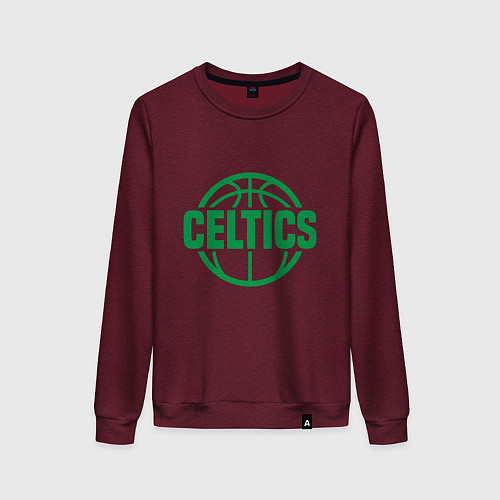 Женский свитшот Celtics Baller / Меланж-бордовый – фото 1