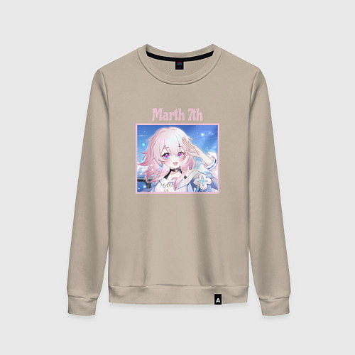 Женский свитшот Улыбка 7 марты Honkai star rail / Миндальный – фото 1