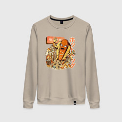 Женский свитшот Хотдожный монстр