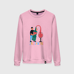 Женский свитшот Джаз и Вино