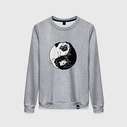 Женский свитшот Собачий Инь Янь