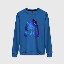 Женский свитшот Череп Тираннозавра Космос