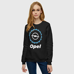 Свитшот хлопковый женский Opel в стиле Top Gear, цвет: черный — фото 2