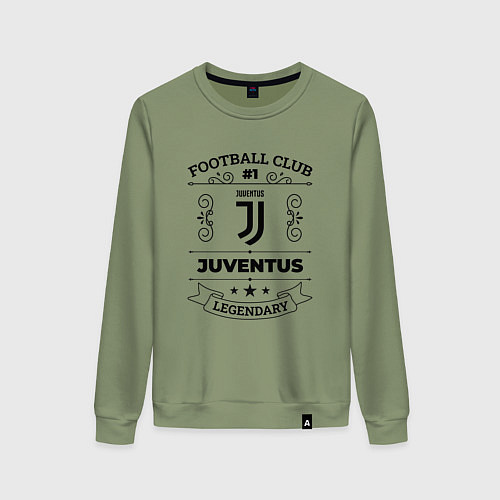 Женский свитшот Juventus: Football Club Number 1 Legendary / Авокадо – фото 1