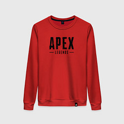 Свитшот хлопковый женский Логотип игры Apex Legends, цвет: красный