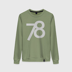 Женский свитшот Огромные цифры 78