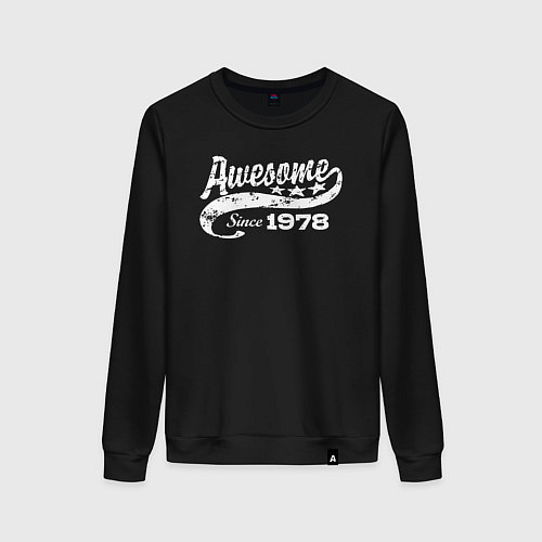 Женский свитшот Awesome Since 1978 / Черный – фото 1