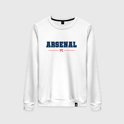 Свитшот хлопковый женский Arsenal FC Classic, цвет: белый