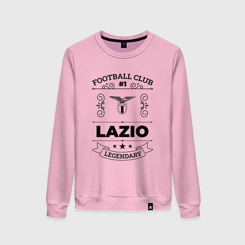 Женский свитшот Lazio: Football Club Number 1 Legendary / Светло-розовый – фото 1