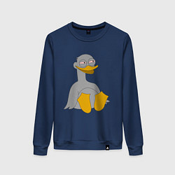 Женский свитшот Два весёлых гуся СЕРЫЙ