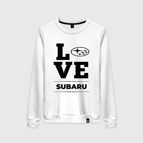 Женский свитшот Subaru Love Classic / Белый – фото 1