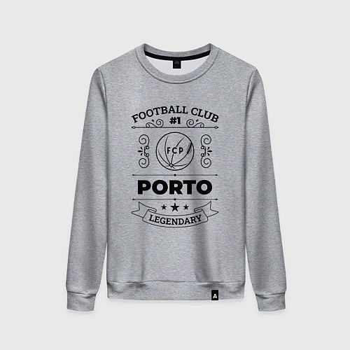 Женский свитшот Porto: Football Club Number 1 Legendary / Меланж – фото 1