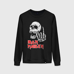 Женский свитшот Iron Maiden, Череп