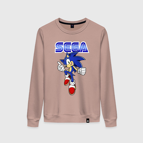 Женский свитшот SEGA - Sonic / Пыльно-розовый – фото 1