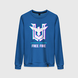 Женский свитшот Free Fire в стиле Glitch Баги Графики