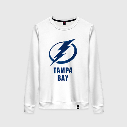 Женский свитшот Тампа-Бэй 3D Logo / Белый – фото 1