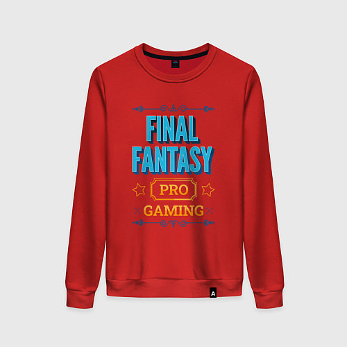 Женский свитшот Игра Final Fantasy PRO Gaming / Красный – фото 1