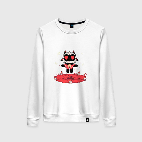 Женский свитшот Cult of the Lamb / Белый – фото 1