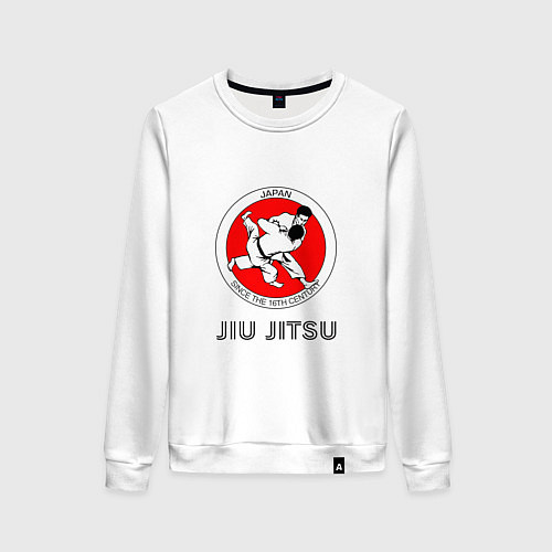 Женский свитшот Jiu Jitsu: since 16 century / Белый – фото 1