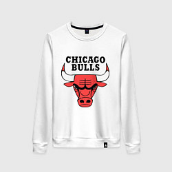 Свитшот хлопковый женский Chicago Bulls, цвет: белый