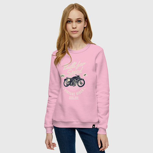 Женский свитшот Vintage Moto / Светло-розовый – фото 3
