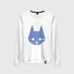 Свитшот хлопковый женский Stray Blue, цвет: белый