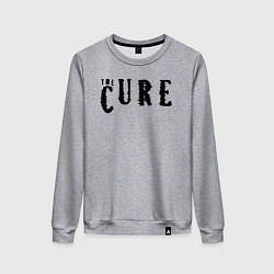 Свитшот хлопковый женский The Cure лого, цвет: меланж