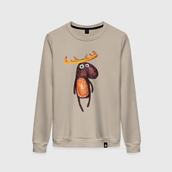 Женский свитшот Прикольный лосяш