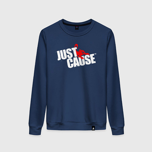 Женский свитшот Just cause - logo / Тёмно-синий – фото 1
